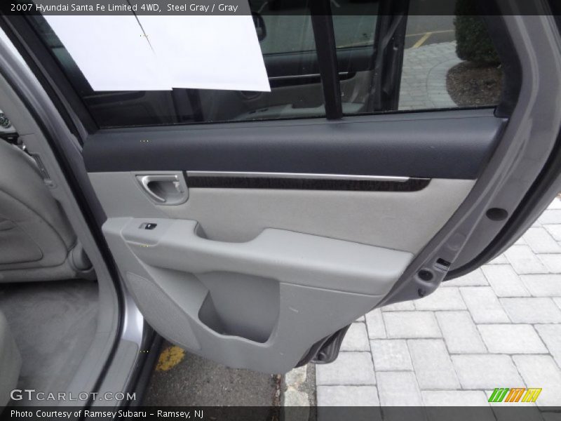 Steel Gray / Gray 2007 Hyundai Santa Fe Limited 4WD