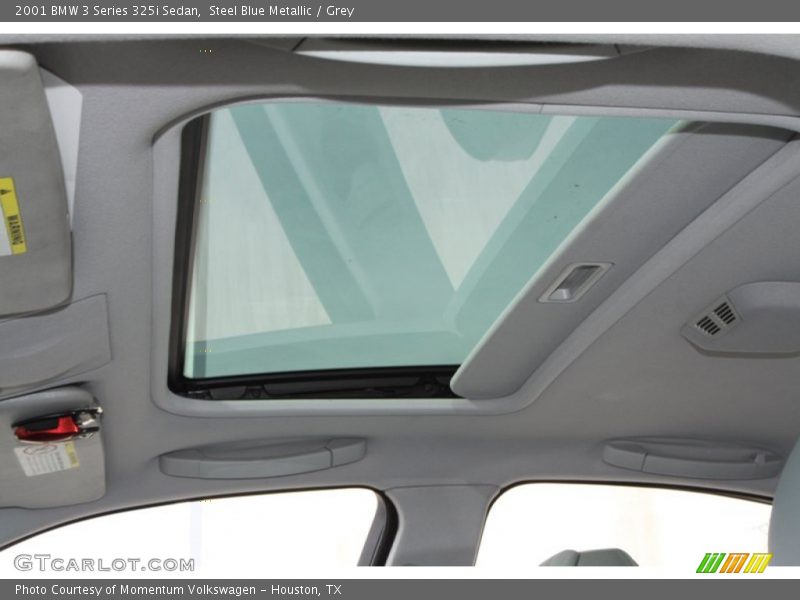 Steel Blue Metallic / Grey 2001 BMW 3 Series 325i Sedan