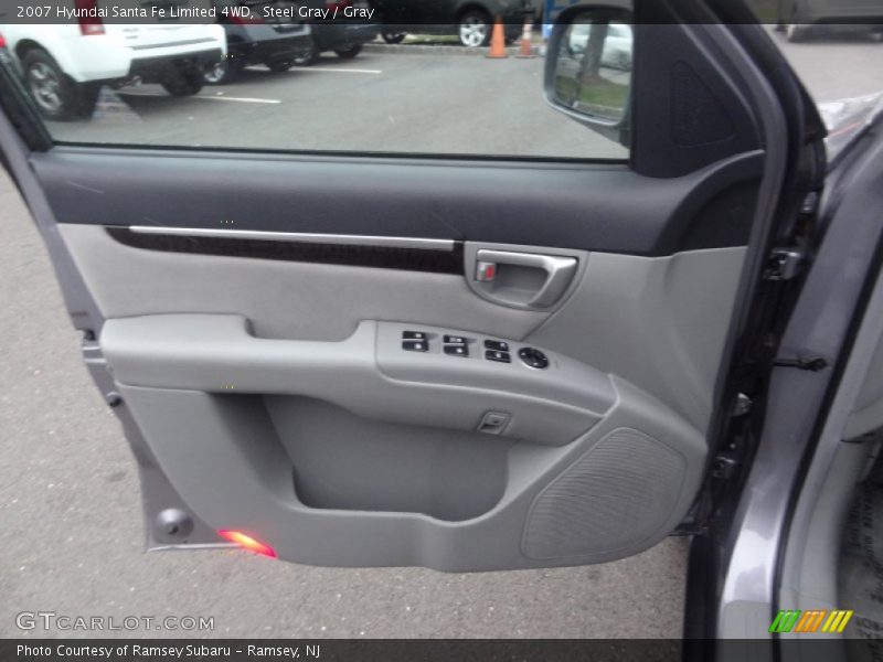 Steel Gray / Gray 2007 Hyundai Santa Fe Limited 4WD