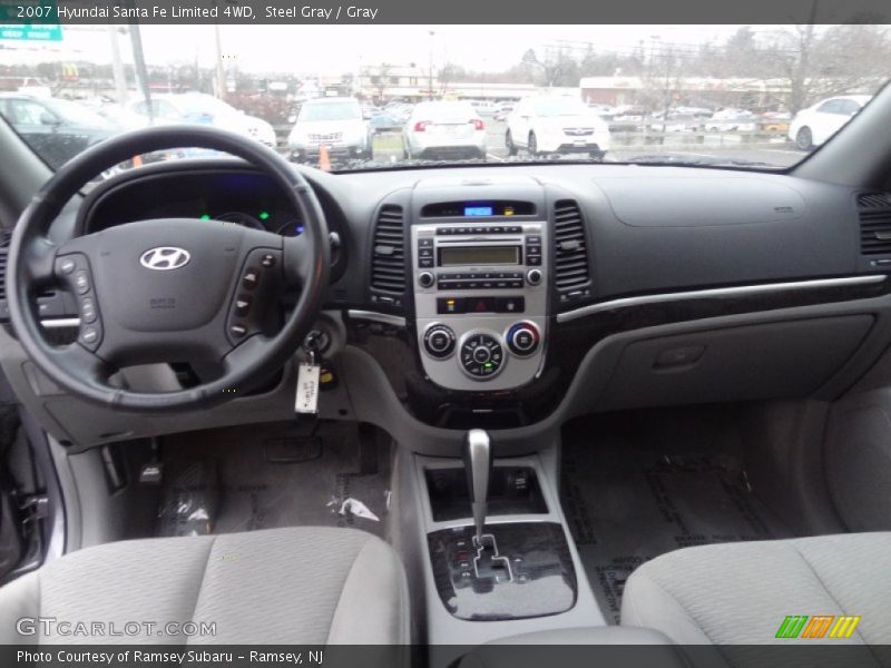 Steel Gray / Gray 2007 Hyundai Santa Fe Limited 4WD