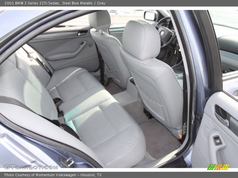 Steel Blue Metallic / Grey 2001 BMW 3 Series 325i Sedan