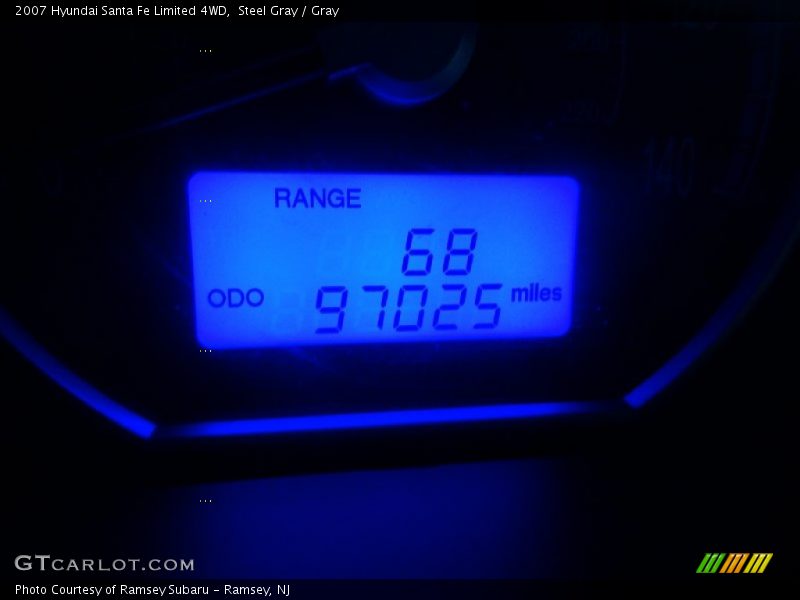 Steel Gray / Gray 2007 Hyundai Santa Fe Limited 4WD