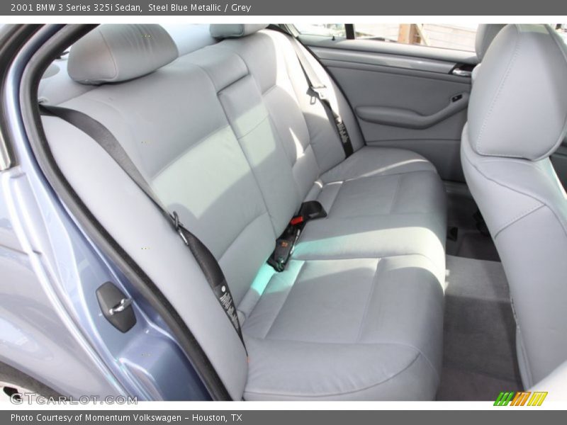 Steel Blue Metallic / Grey 2001 BMW 3 Series 325i Sedan