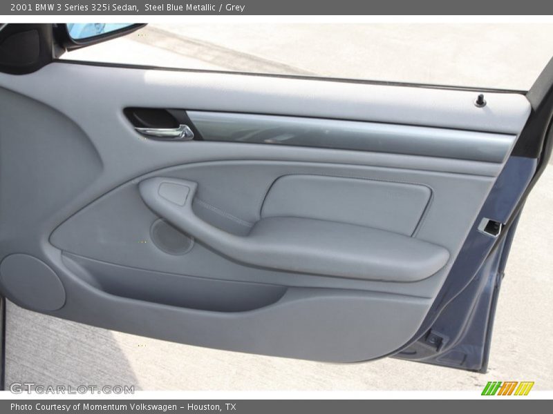 Steel Blue Metallic / Grey 2001 BMW 3 Series 325i Sedan