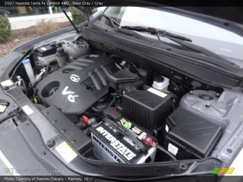 Steel Gray / Gray 2007 Hyundai Santa Fe Limited 4WD