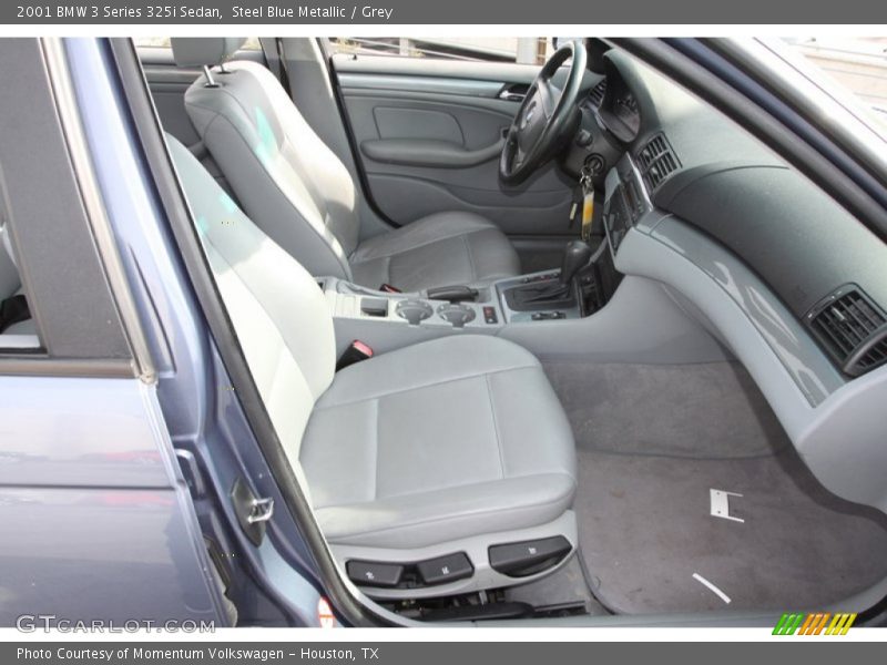 Steel Blue Metallic / Grey 2001 BMW 3 Series 325i Sedan