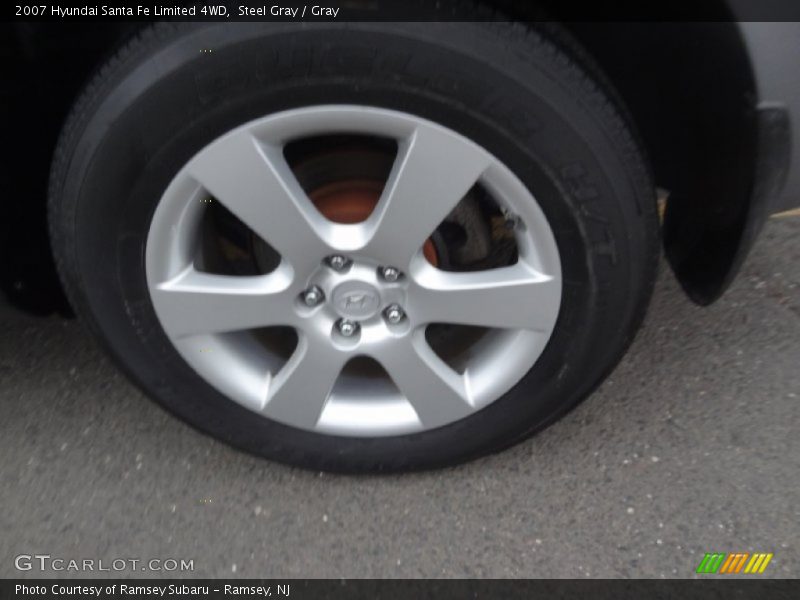 Steel Gray / Gray 2007 Hyundai Santa Fe Limited 4WD