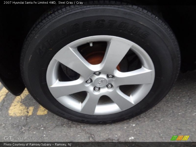 Steel Gray / Gray 2007 Hyundai Santa Fe Limited 4WD