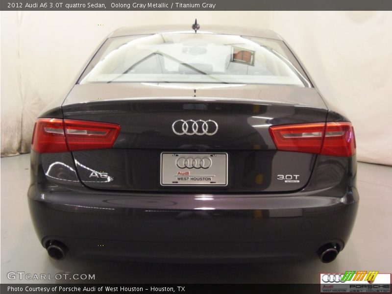 Oolong Gray Metallic / Titanium Gray 2012 Audi A6 3.0T quattro Sedan