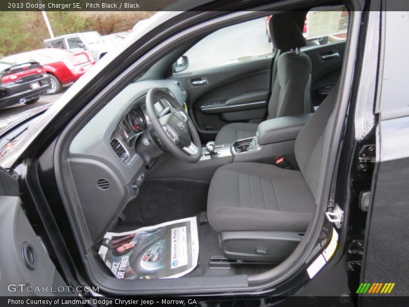 Pitch Black / Black 2013 Dodge Charger SE