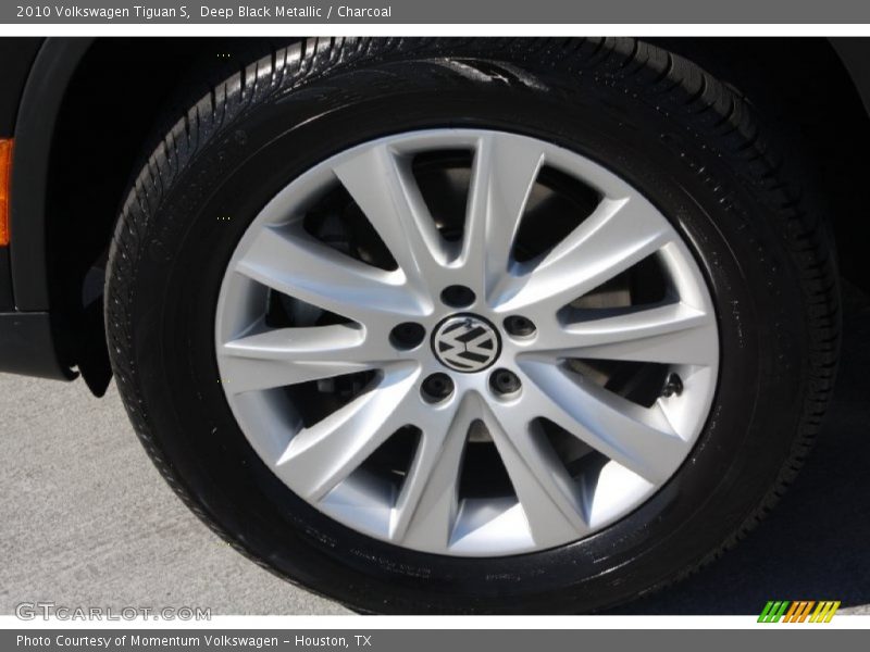 Deep Black Metallic / Charcoal 2010 Volkswagen Tiguan S