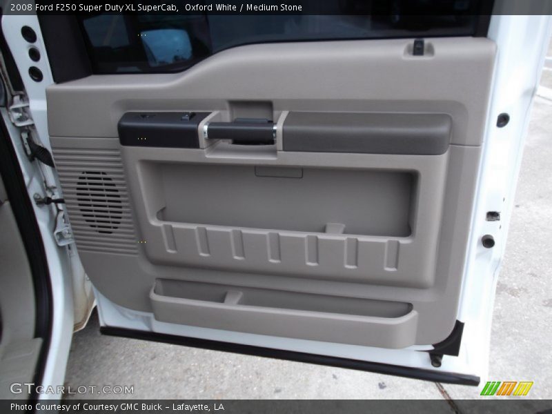 Oxford White / Medium Stone 2008 Ford F250 Super Duty XL SuperCab