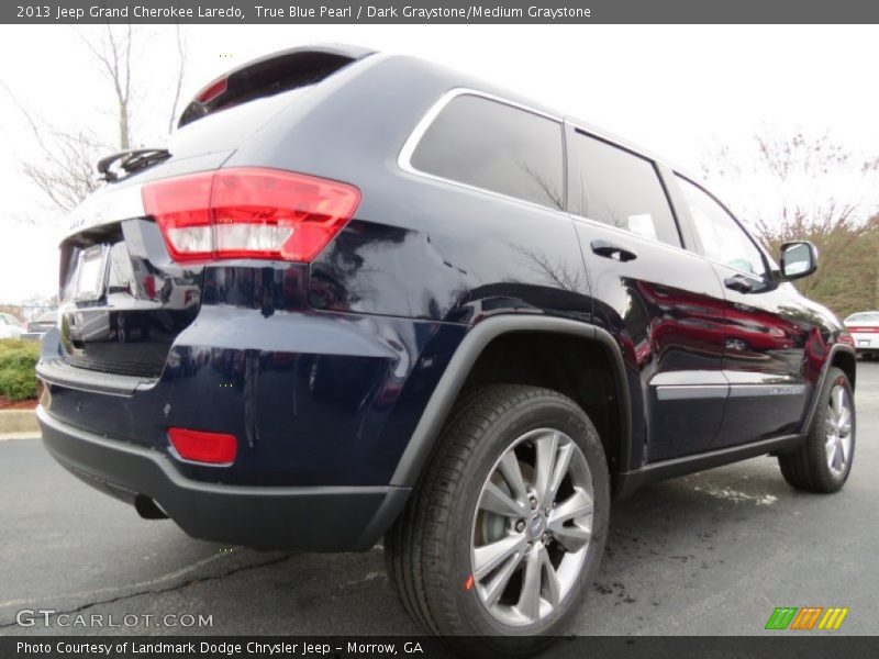 True Blue Pearl / Dark Graystone/Medium Graystone 2013 Jeep Grand Cherokee Laredo