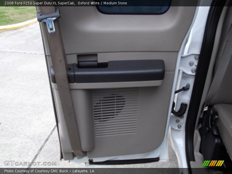 Oxford White / Medium Stone 2008 Ford F250 Super Duty XL SuperCab