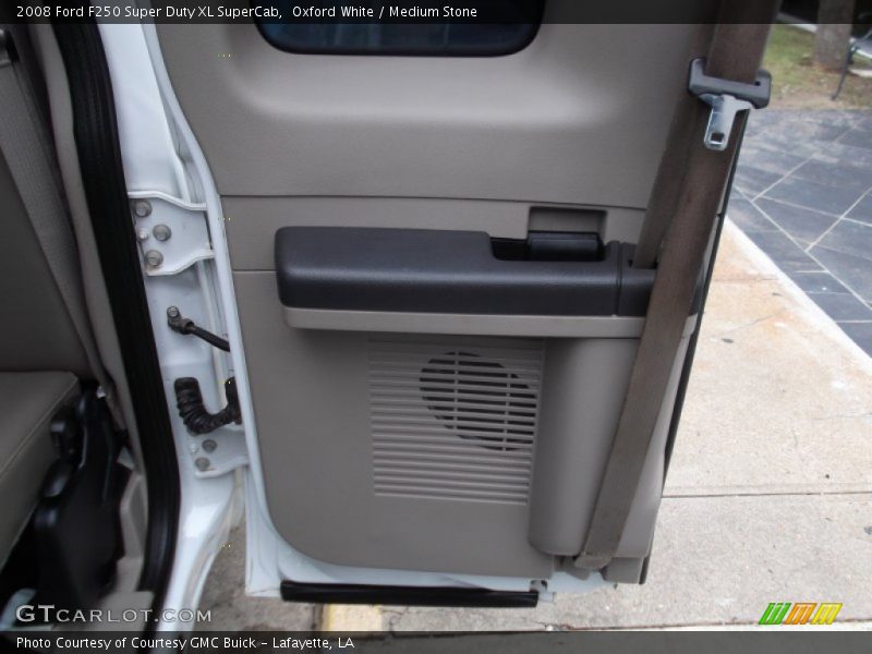 Oxford White / Medium Stone 2008 Ford F250 Super Duty XL SuperCab