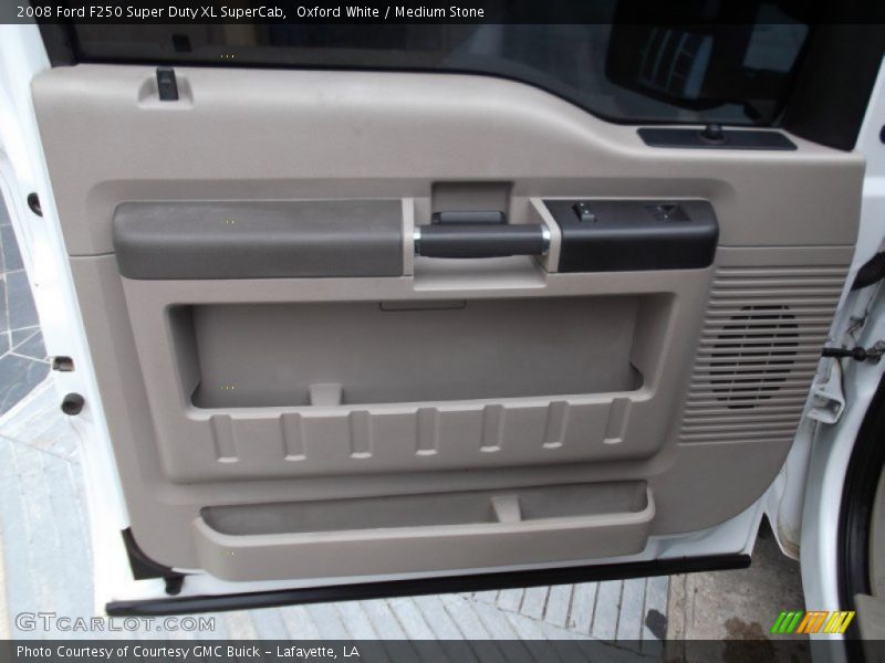 Oxford White / Medium Stone 2008 Ford F250 Super Duty XL SuperCab