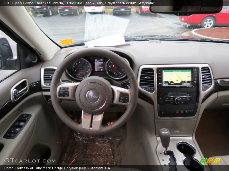 True Blue Pearl / Dark Graystone/Medium Graystone 2013 Jeep Grand Cherokee Laredo