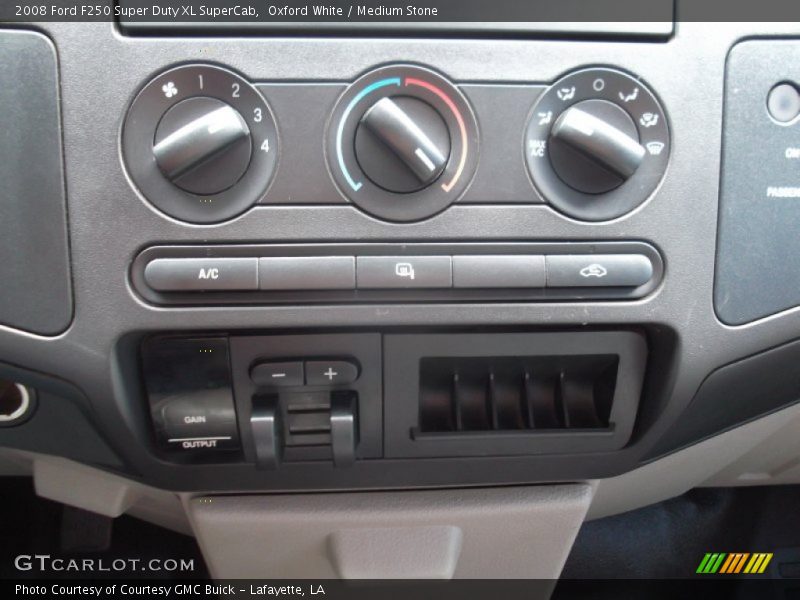 Oxford White / Medium Stone 2008 Ford F250 Super Duty XL SuperCab