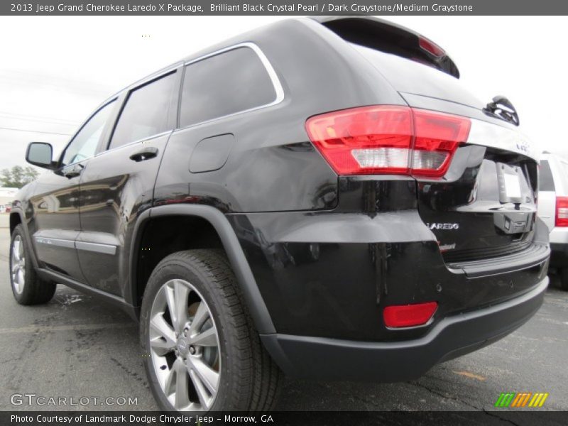 Brilliant Black Crystal Pearl / Dark Graystone/Medium Graystone 2013 Jeep Grand Cherokee Laredo X Package