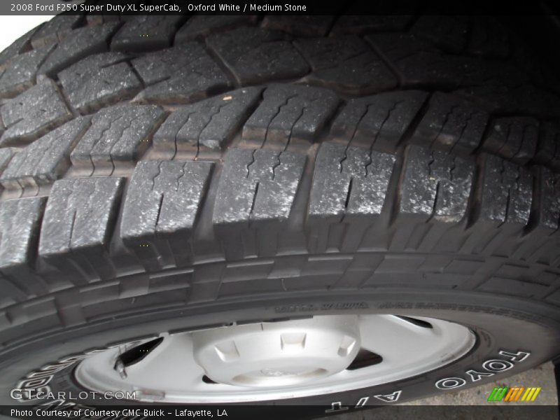 Oxford White / Medium Stone 2008 Ford F250 Super Duty XL SuperCab