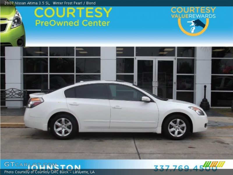 Winter Frost Pearl / Blond 2007 Nissan Altima 3.5 SL