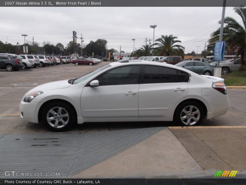 Winter Frost Pearl / Blond 2007 Nissan Altima 3.5 SL