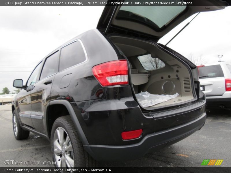 Brilliant Black Crystal Pearl / Dark Graystone/Medium Graystone 2013 Jeep Grand Cherokee Laredo X Package