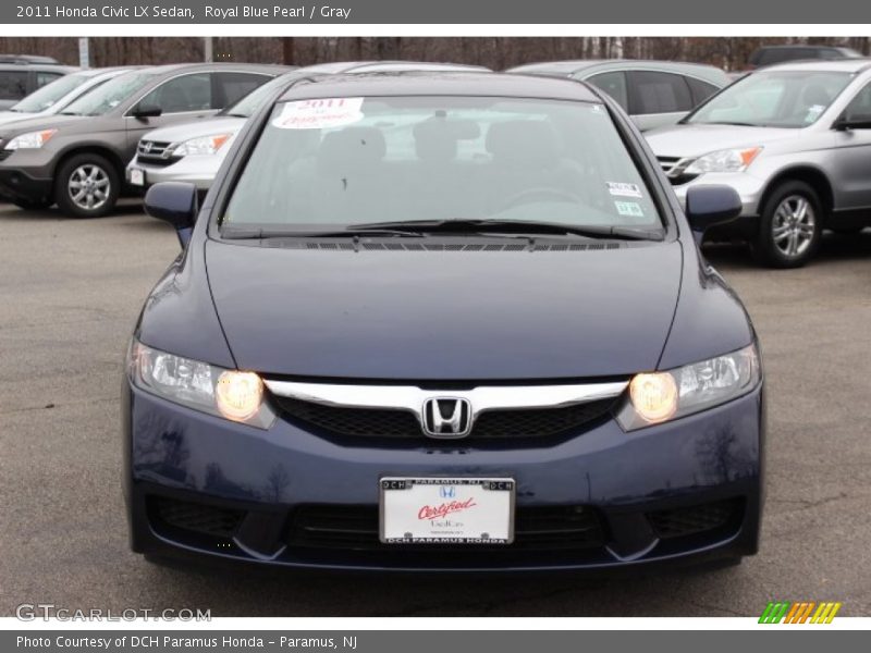 Royal Blue Pearl / Gray 2011 Honda Civic LX Sedan