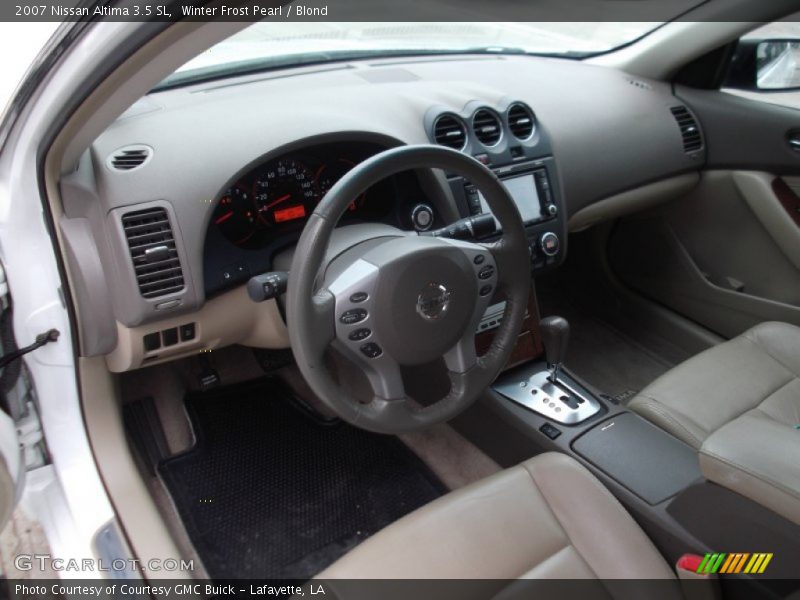 Winter Frost Pearl / Blond 2007 Nissan Altima 3.5 SL