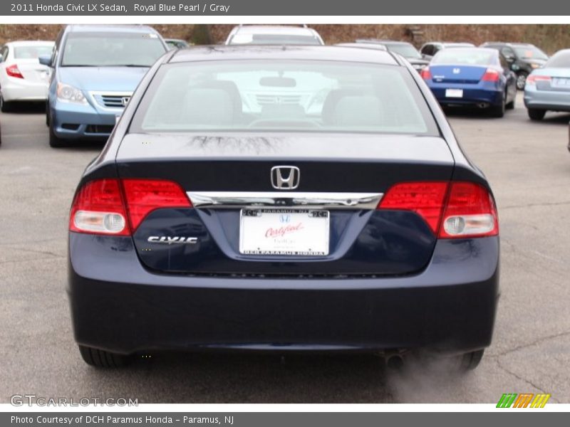 Royal Blue Pearl / Gray 2011 Honda Civic LX Sedan
