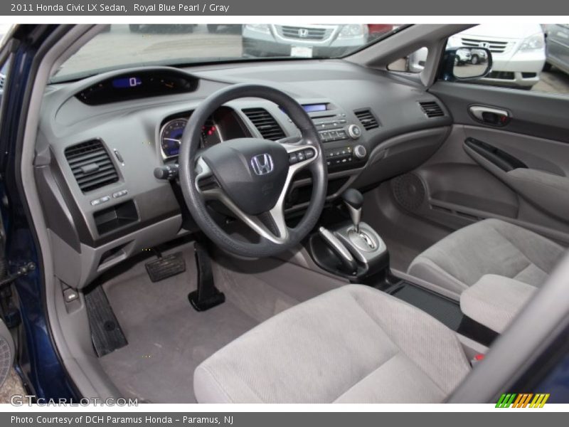 Royal Blue Pearl / Gray 2011 Honda Civic LX Sedan