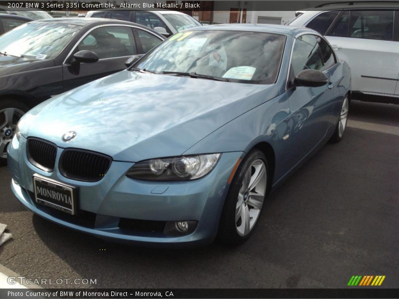 Atlantic Blue Metallic / Black 2007 BMW 3 Series 335i Convertible