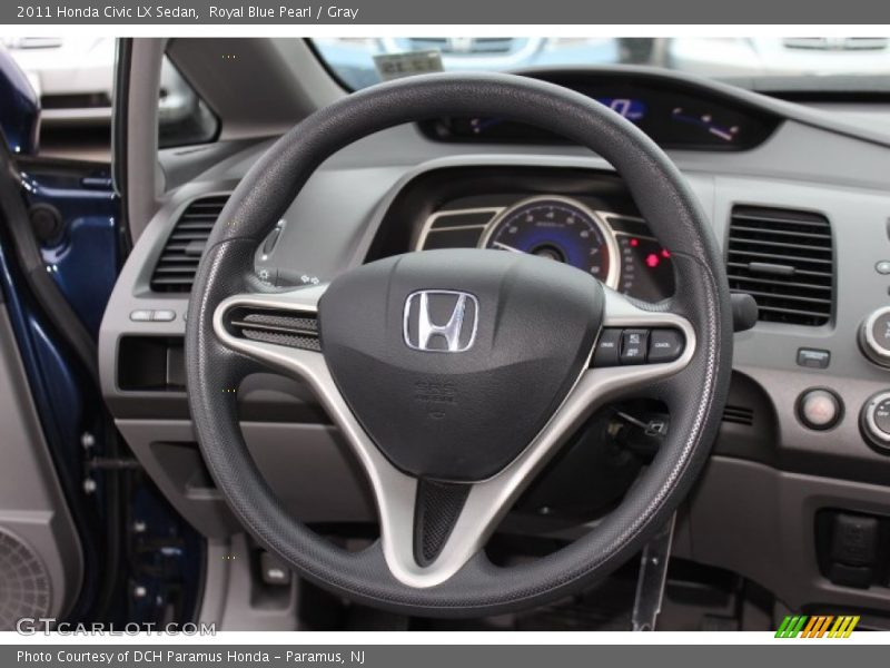 Royal Blue Pearl / Gray 2011 Honda Civic LX Sedan
