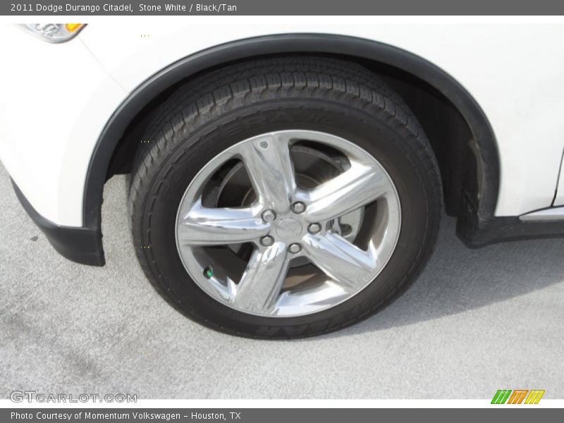 Stone White / Black/Tan 2011 Dodge Durango Citadel