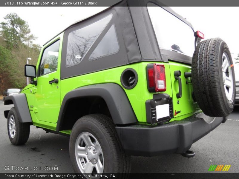 Gecko Green / Black 2013 Jeep Wrangler Sport 4x4