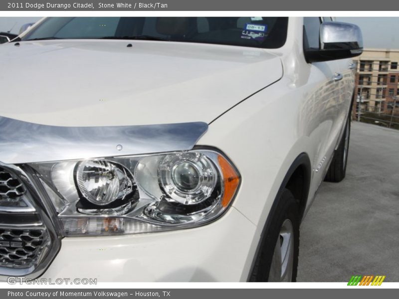 Stone White / Black/Tan 2011 Dodge Durango Citadel