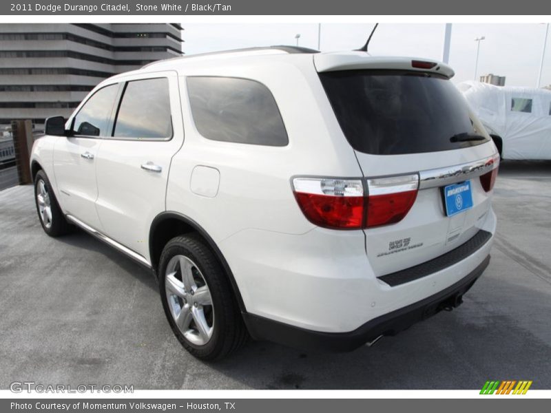 Stone White / Black/Tan 2011 Dodge Durango Citadel
