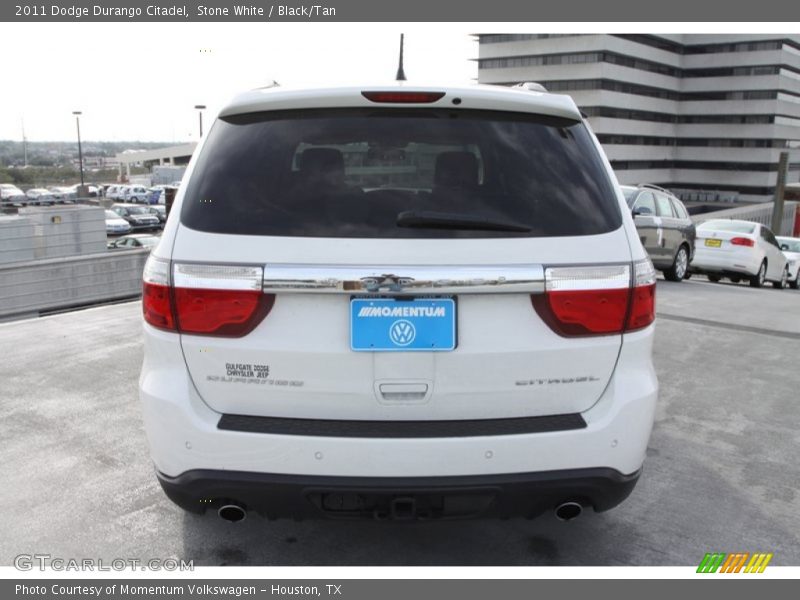 Stone White / Black/Tan 2011 Dodge Durango Citadel