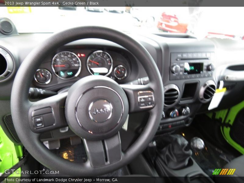 Gecko Green / Black 2013 Jeep Wrangler Sport 4x4