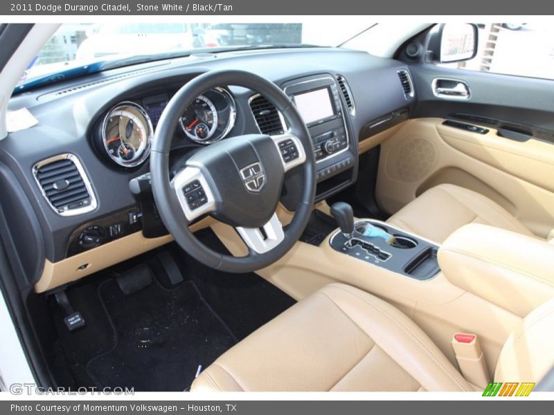 Stone White / Black/Tan 2011 Dodge Durango Citadel