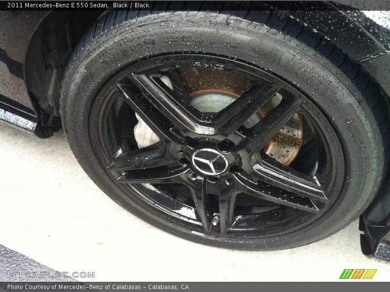 Black / Black 2011 Mercedes-Benz E 550 Sedan
