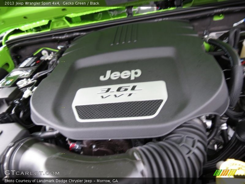 Gecko Green / Black 2013 Jeep Wrangler Sport 4x4