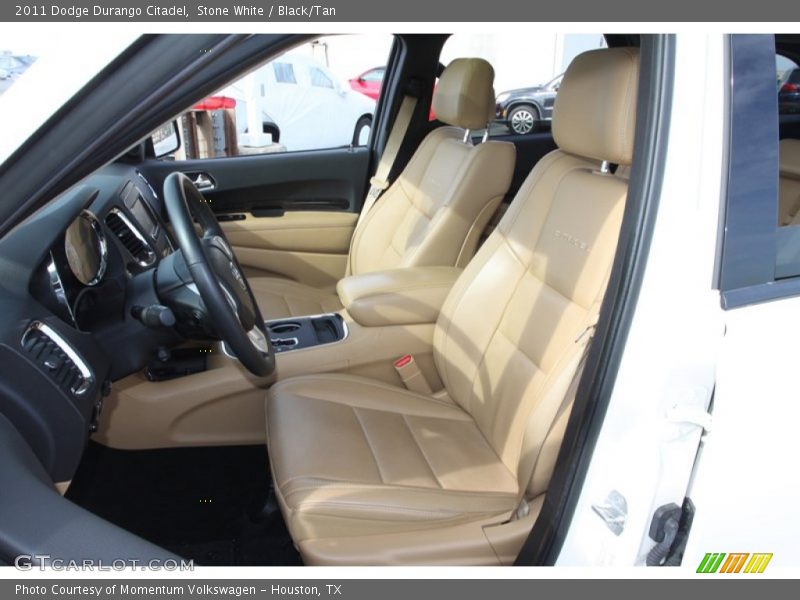 Stone White / Black/Tan 2011 Dodge Durango Citadel