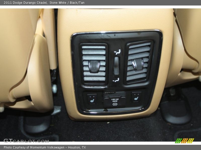 Stone White / Black/Tan 2011 Dodge Durango Citadel