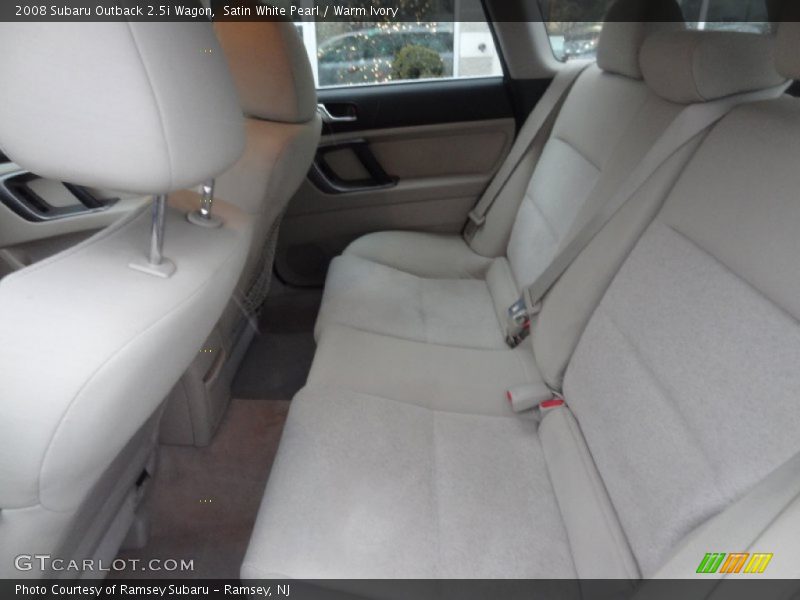 Satin White Pearl / Warm Ivory 2008 Subaru Outback 2.5i Wagon