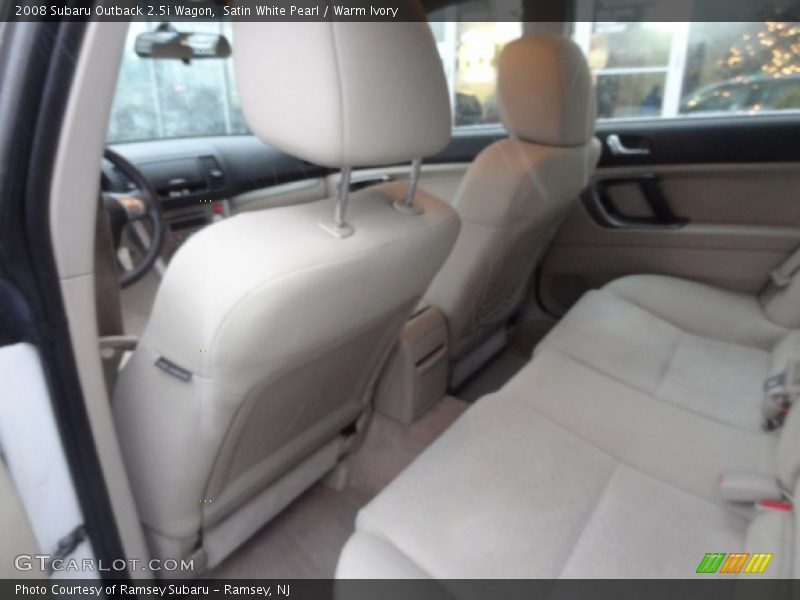 Satin White Pearl / Warm Ivory 2008 Subaru Outback 2.5i Wagon