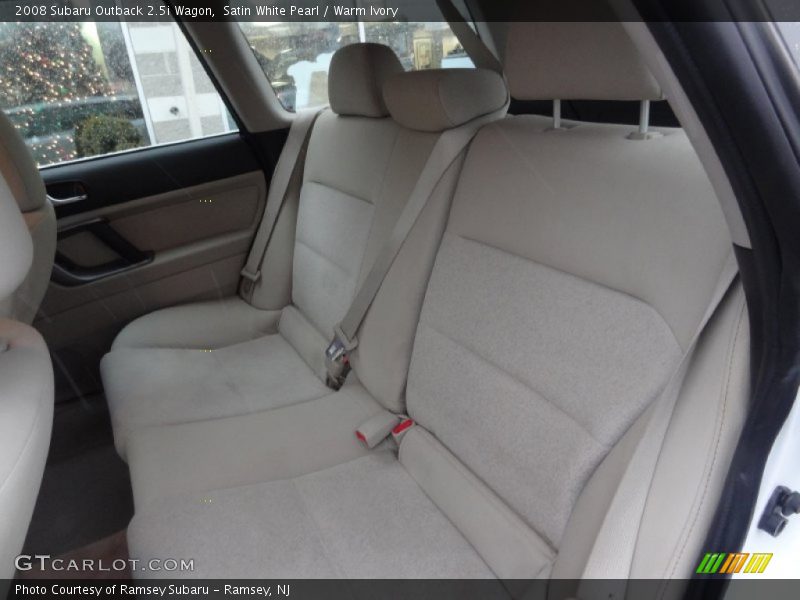 Satin White Pearl / Warm Ivory 2008 Subaru Outback 2.5i Wagon