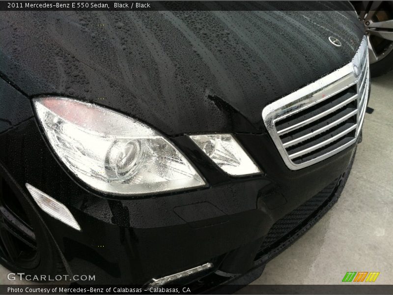 Black / Black 2011 Mercedes-Benz E 550 Sedan