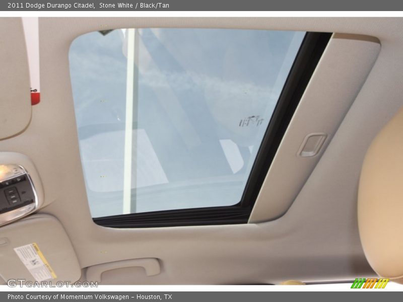 Stone White / Black/Tan 2011 Dodge Durango Citadel
