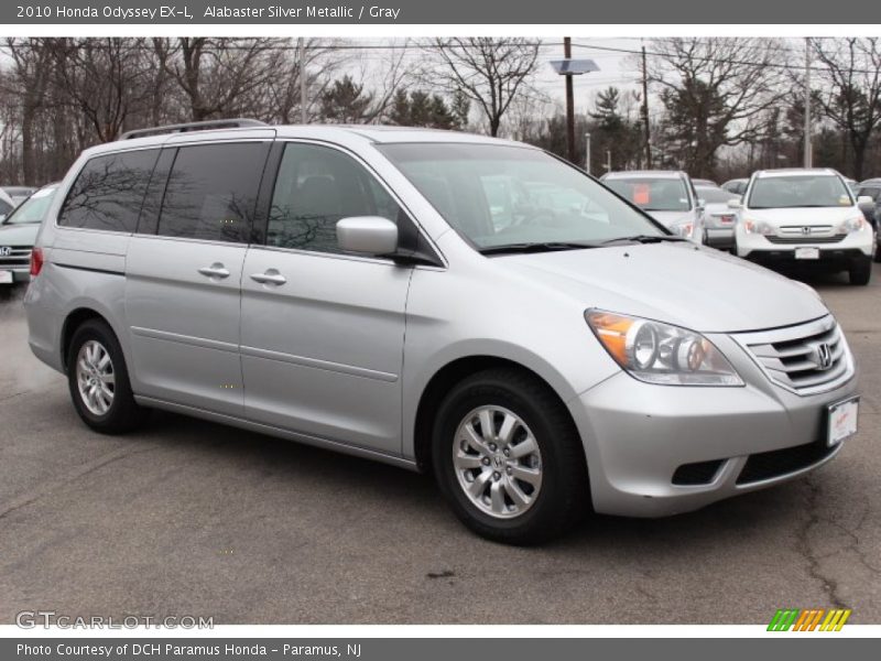 Alabaster Silver Metallic / Gray 2010 Honda Odyssey EX-L